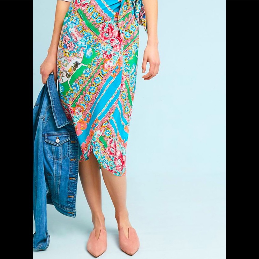 NWT Anthropologie Maeve Bette Wrap Skirt